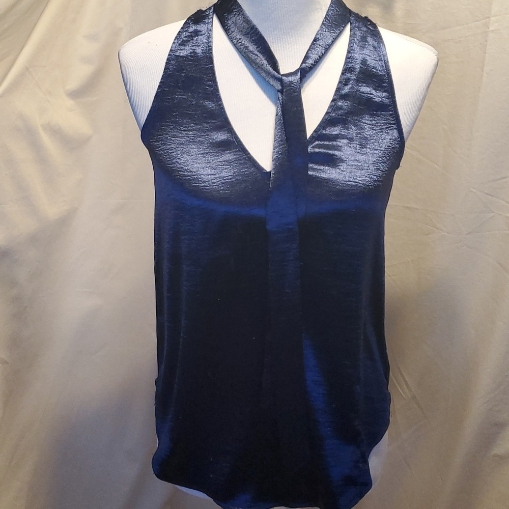 Maeve Shiny Blue Blouse SZ SM